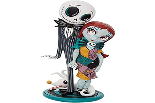 Enesco The World Of Miss Mindy Presenta Personaggi Disney, Miss Mindy Jack E Sally, 17,68 Cm, Multicolore