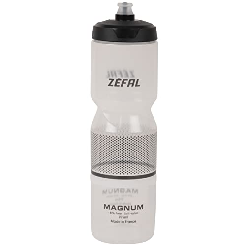 Zefal Magnum - Borraccia Per Ciclismo E Sport Di Grande Capacità - Riutilizzabile E Senza Bpa - Borraccia Sportiva, Ciclismo E Mtb Leggera - 975 Ml, N