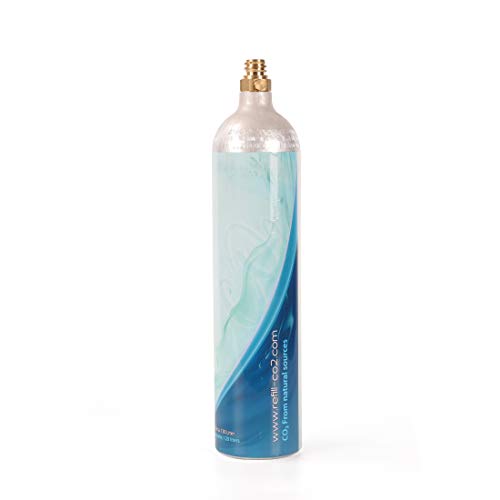 Levivo Cilindro Di Co2 Xxl Con 1,2 Litri, Doppia Quantità Di Co2 Per Avere Fino A 120 Litri Di Acqua Frizzante, Utilizzabile Nel Nuovo Gasatore Levivo