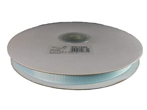 Nastro Grosgrain Gros Grain 10 Mm Rotolo Bobina 50 Metri (Celeste)