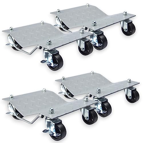 Mgidea Carrello Sottoruota Sposta Auto 4 Pezzi Portata 680 Kg L'Uno Ausili Di Manovra Posizionatori