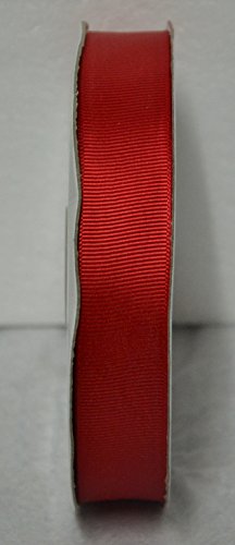 Nastro Grosgrain Gros Grain 10 Mm Rotolo Bobina 50 Metri (Rosso)