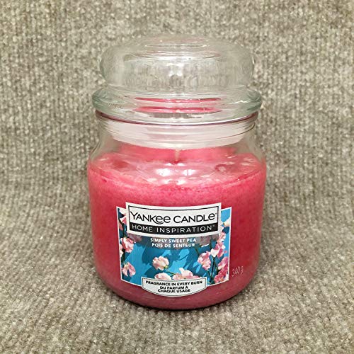 Yankee Candle Home Inspiration Simply Sweet Pea Candela Profumata, Misura Media