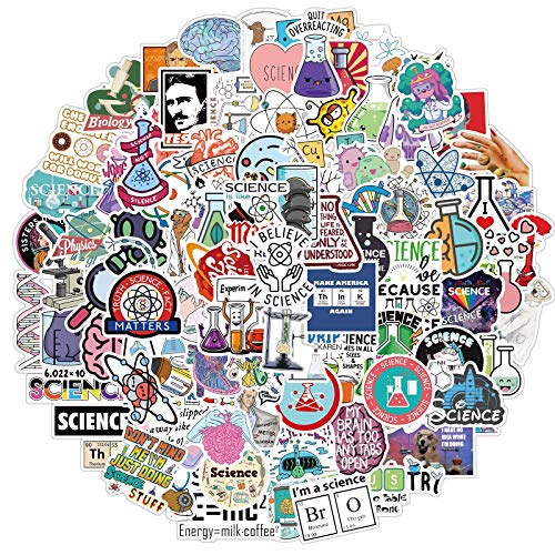 Student - Adesivi Scientifici Per Computer Portatile (100 Pezzi), Idea Regalo Per Bambini, Ragazzi, Adulti, Ragazzi E Adulti, Impermeabili, Per La Fis