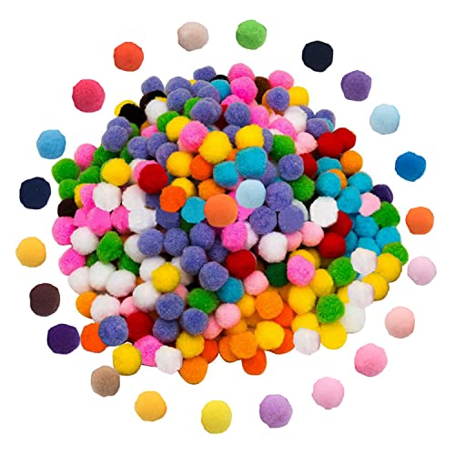 Viksaun 1000 Pezzi 10Mm Pompon, Pon Pon Colorati Piccoli, Mini Pon Pon Colorati, Pom Pom Colorati Piccoli Per Bambini, Artigianato Creativo Per Bricol