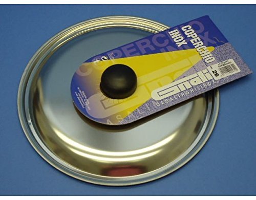 Coperchio In Acciaio Inox Con Pomolo Per Pentole Casseruole Con Diam 26 Cm