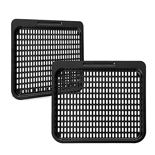 Nizeami Sostituzione Vassoio 2 Pezzi,Accessori Per Friggitrice Ad Aria Per Griglia Nel Rete 10 Qt,Forno Per Friggitrice Ad Aria,Lavabile Nel Lavastovi