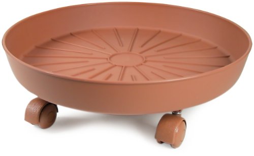 Euro 3 Plast Sottovaso Cotto Con Ruote Cm25 Giardino Arredo Da Esterno