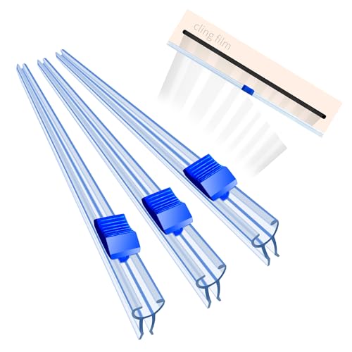 Leyomgamz Pellicola Dispenser Fogli Alluminio Cling Film - 4 Pezzi 33Cm/38Cm Taglierina Scorrevole Carta Stagnola/Alluminio Film, Riutilizzabile Per L