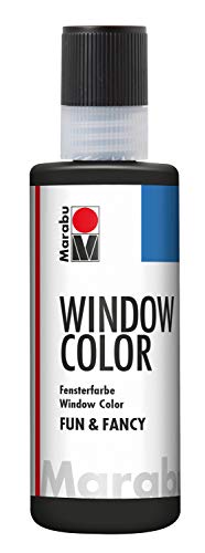 Marabu Window Color Fun And Fancy, Pintura 80Ml, Esquema Negra