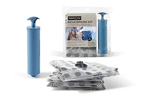 Perfetto Kit Riducispazio Confezione 3 Pezzi + Aspiratore Manuale,