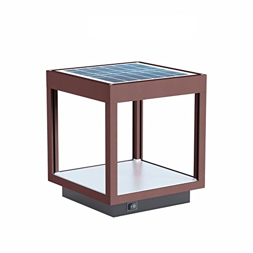 Beneito Faure Lanterna Visor Solar Da Esterno Ip65 - Lampada Da Tavolo A Led In Alluminio A Energia Solare Con Pannello Integrato 3.5W 120° Flusso Lum