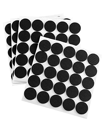 Qwork® 100 Pezzi Cuscinetti Antiscivolo Autoadesivi 25Mm X 3Mm Per Divani E Sedie, Antigraffio Per Pavimenti E Riduzione Del Rumore