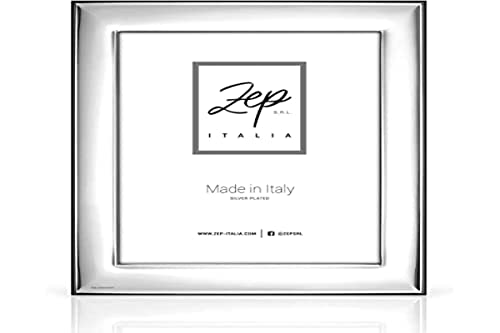 Zep Srl Cornice Pienza Da Tavolo In Silver Plated Per Foto 13X18, Posizionabile Orizzontalmente. Placcata Argento. Made In Italy