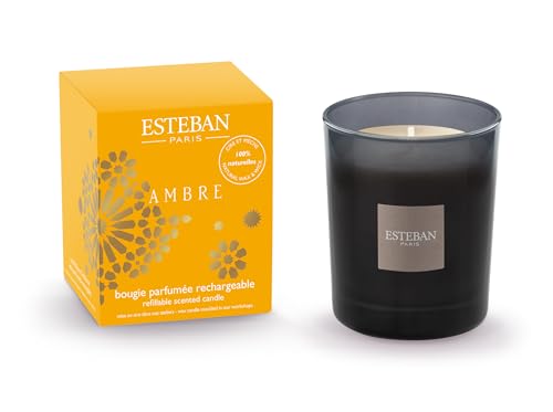 Esteban Candela Profumata 170G Profumo Ambre In Vetro X Casa Ambienti Ambra