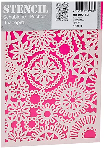 Efco – Stencil Design Fiore 1 Din A 5, Plastica, Trasparente