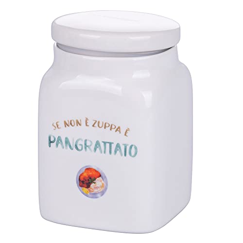 Villa D’Este Home Tivoli Barattolo Pangrattato 750 Ml In New Bone China, Le Travisate