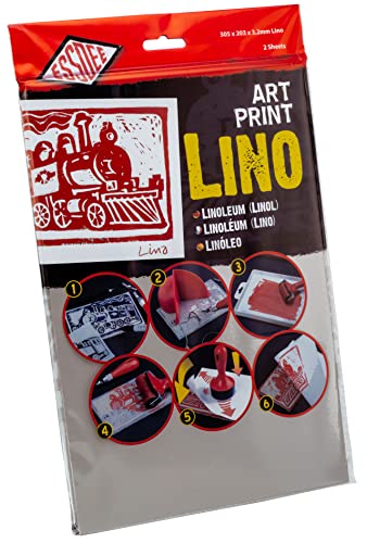 Essdee Stampa Artistica Linoleum (305 X 203 X 3,2 Mm, Confezione Da 2), Multicolore, 305 X 203