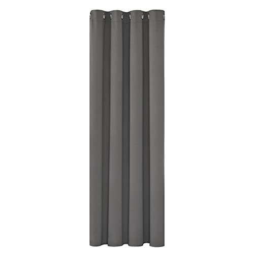 Deconovo Tenda Oscurante Termica Per Camera Da Letto E Soggiorno 160 Cm Altezza 1 Pannello, Tende Oscuranti Per Interni Tende Moderne Con Anelli, 132X