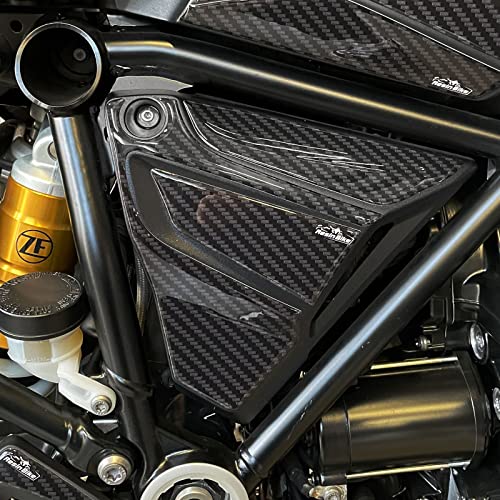 Resin Bike Adesivi Moto Compatibile Con Bmw R 1250 Gs - Gs Adventure 2021-2023. Protezioni Laterali Cassa Filtro Da Urti E Graffi. Coppia Adesivi 3D R