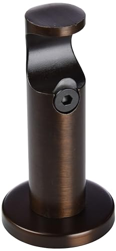 Gardinia Supporto Per Bastoni Per Tende Ø 25 Mm, 1 Binario, Aperto, Linea Windsor, 8 Cm, Metallo, Bronzo