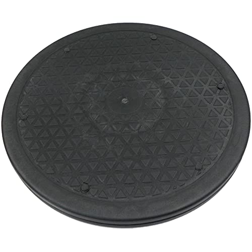 Piattaforma Roteante Supporto Girevole Manuale Di 360 °Multiuso Giradischi Con Cuscinetti Sfera In Acciaio, Superficie Con Motivo A Rombi Per Grande S