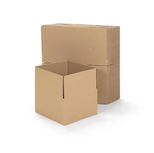 Home Pro Scatole Americane In Cartone Micro Onda Robuste Per Spedizioni Imballaggio Organizzazione Casa Regali Natale Colore Qualità 21 X 21 X 8 H Cm,