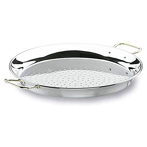 Lacor 60150- Padella Per Paella Valenciana Inox 50 Cm