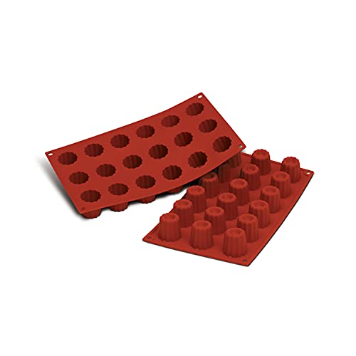 Silikomart - Sf033 Mini Cannele' - Stampo In Silicone Ø35 H 35 Mm