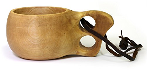 Nordic_Art_Store Kuksa Ancient Lapland Finlandia, Tazza In Legno N. 016 Per Escursioni, Campeggio, Cucina, All'Aperto O Un Regalo