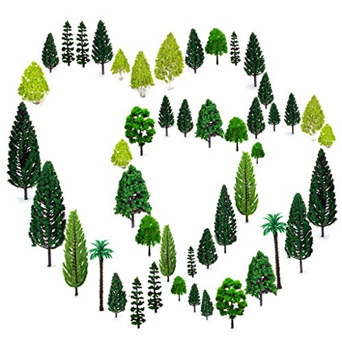 Modello Misto Alberi, (36 Pz, 4-16 Cm), Alberi H0, Diorama, Alberi Per Modellismo, Alberi Di Plastica Per Progetti Senza Basi, Alberi Modello