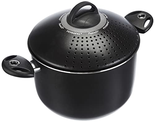Pensofal, Pentola Per Pasta, Serie Biostone®, Pastasi, Alluminio Con Rivestimento Antiaderente, Diametro 24 Cm, 7L, Maniglie In Bakelite, Adatta All'I