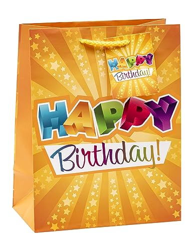 Tsi 84014-1 - Sacchetti Regalo "Happy Birthday", Confezione Da 3, Misura: M (23 X 18 X 10 Cm)