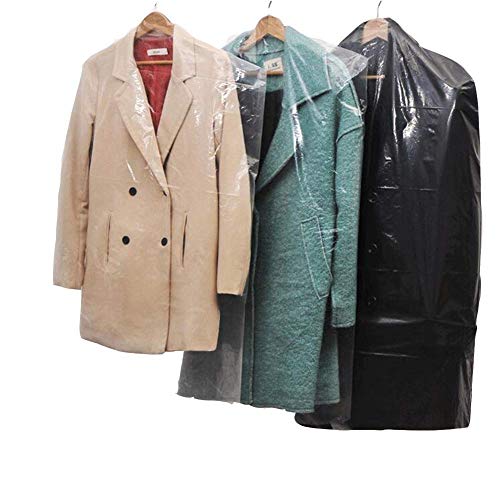Ancous 20 Pezzi Buste Copriabiti Trasparenti,Di Copertura Antipolvere Per Abbigliamento, Plastica