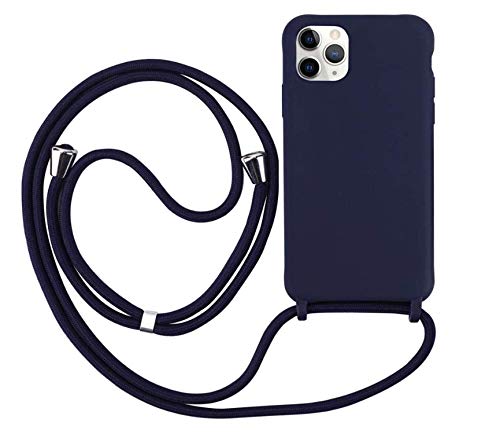 Ququcheng Cover Compatible Con Iphone 12 Mini(5,4"),Cellulare Girocollo Custodia Con Cordino Tpu Corda Silicone Case Bumper Per Iphone 12 Mini(5,4") C