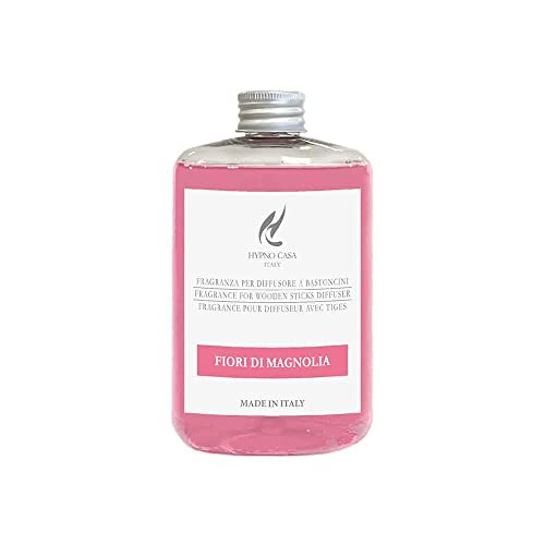 Hypno Casa - Ricarica Per Diffusori Di Profumo D'Ambiente, 500Ml. (Fior Di Magnolia)