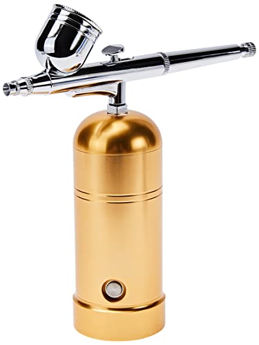 Pme Corredo Portatile Ab140 Dell'Aerografo Della Decorazione Della Torta Ricaricabile Di Usb, Alluminio, Oro