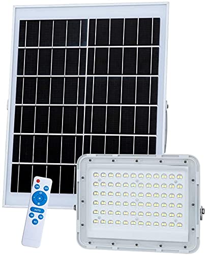 Tin Sum Solar Energy 300W Faretti Solari A Led Da Esterno, 24000Lumens Luce Fredda Di Inondazione Esterna Ip67