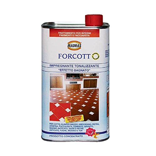 Madras Forcott Lt.1 Impregnante Idrorepellente Protettivo Antimacchia Effetto Bagnato Per Cotto