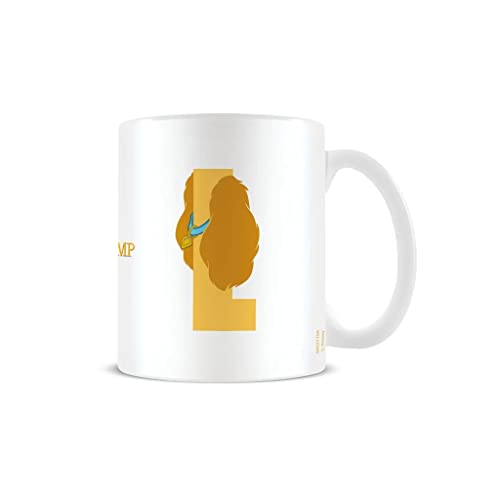 Disney - Tazza Da Caffè In Ceramica Con Lettere Dell'Alfabeto, 325 Ml, In Confezione Regalo Disney, Prodotto Ufficiale