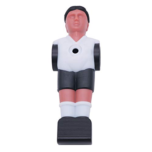 Pofet 12Pcs Table Soccer Football Man Guy Player - Foosball Accessories Players Tournament Replacement Parts Black