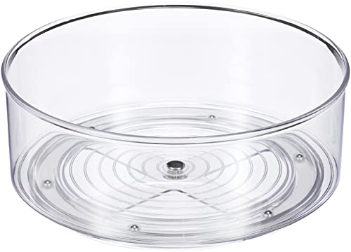 Idesign Cabinet/Kitchen Binz Portaspezie Girevole, Piccolo Salvaspazio Cucina In Plastica, Trasparente
