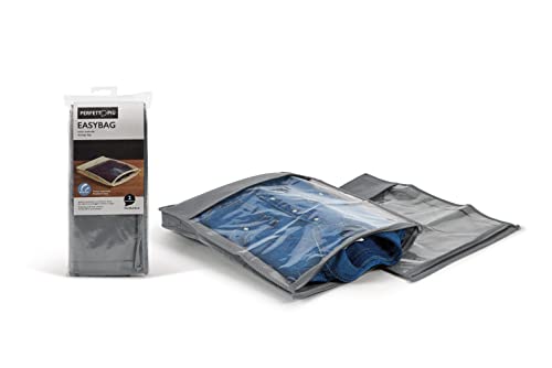 Perfetto Più Easybag Sacco Custodia Tnt Per Camice E Maglie, Tessuto, Cenere, 33.0X45.0X5.0 Cm
