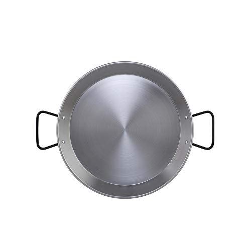 Metaltex - Paellera Acciaio Lucido Induzione 8 Razioni 38 Cm