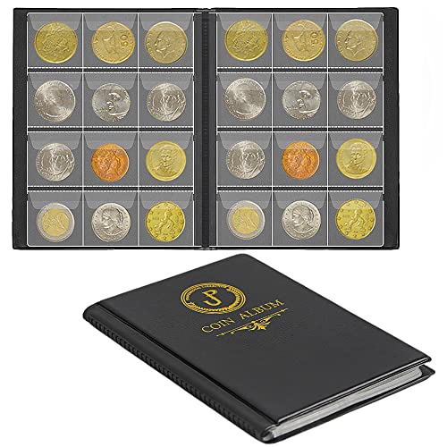 Uncle Paul Album Di Monete Portamonete Collezione Di Monete Libro Denaro Penny Pocket Per Collezionisti 120 Tasche Cs3712