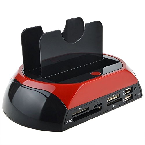 Leofla Docking Station 2 Hard Disk 2.5 3.5 Sata Ide E-Sata Usb 2.0 3.0 E Lettore Hdd Sd