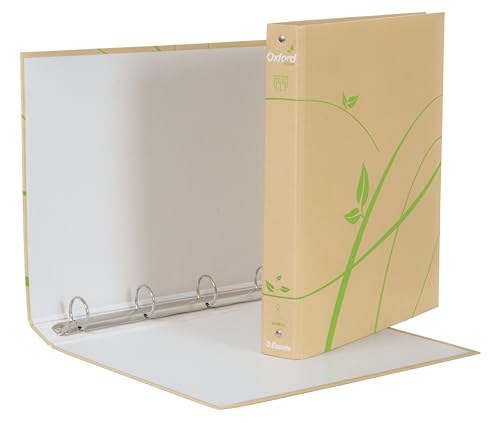 Esselte Oxford Green Raccoglitore Ad Anelli 4-30-Tondo, F.To 22 X 30 Cm, Realizzato Con 100% Carta Riciclata, 397850502