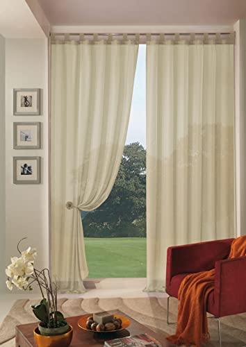 Home Collection Boucle Tenda, Poliestere, Naturale, 140X290 Cm
