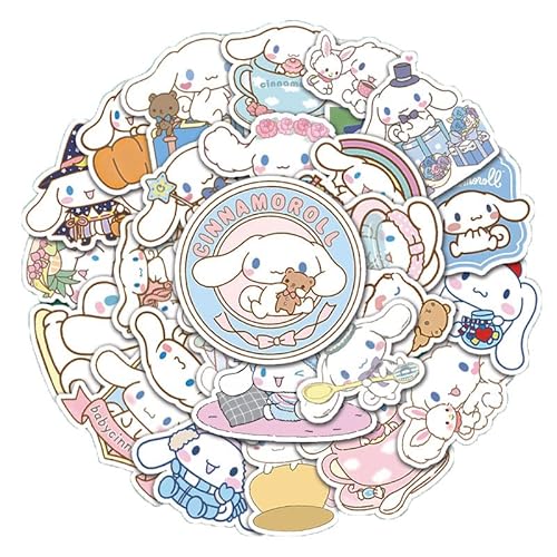 Cinnamoroll Babycinnamoroll Adesivi Cinnamoroll Set Di 50 Adesivi Decorativi Per Auto, Laptop, Skateboard, Bicicletta, Ciclomotori, Moto, Computer, Ad