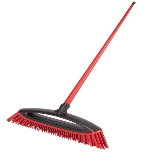 Vileda Always Clean Scopa In Gomma | Per Peli Di Animali Domestici Pet Pro | Attira E Raccoglie Sporco E Peli Di Animali Domestici |Sicura Ed Efficace